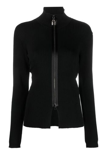 TOM FORD padlock-detail zipped cardigan - Nero