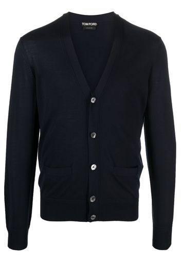 TOM FORD Cardigan con scollo a V - Blu