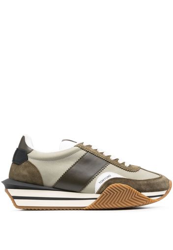 TOM FORD logo-patch sneakers - Verde