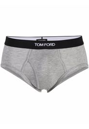 TOM FORD logo-waistband briefs - Grigio