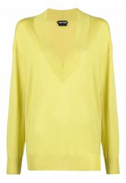 TOM FORD Maglione con scollo a V - Giallo