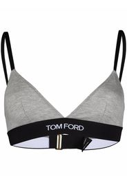 TOM FORD logo waistband bra - Grigio