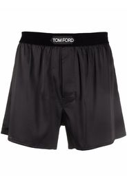 TOM FORD logo-patch boxer briefs - Nero