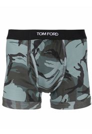 TOM FORD camouflage-print logo waistband boxers - Grigio