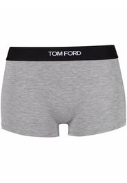 TOM FORD logo embroidered short briefs - Grigio