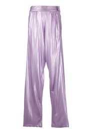 TOM FORD lurex wide-leg trousers - Viola