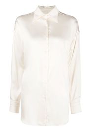 TOM FORD pointed-collar long-sleeved shirt - Bianco