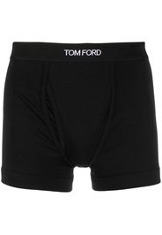 TOM FORD logo-waistband cotton-stretch boxer shorts - Nero