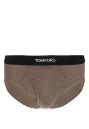 TOM FORD logo-waistband briefs - Marrone