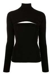 TOM FORD cut-out virgin wool-blend jumper - Nero