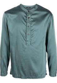 TOM FORD half-button silk shirt - Verde