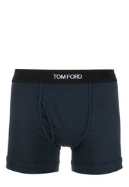 TOM FORD logo-waistband boxer briefs - Blu