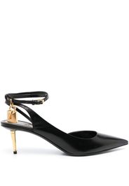 TOM FORD Padlock slingback 55mm pumps - Nero