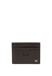 TOM FORD logo-plaque leather wallet - Marrone