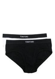 TOM FORD logo-print cotton briefs - Bianco