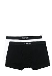 TOM FORD logo-tape detail boxers - Nero