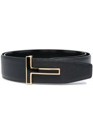 TOM FORD logo-plaque leather belt - Nero