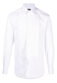 TOM FORD pintuck long-sleeve shirt - Bianco