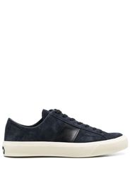 TOM FORD logo-patch lace-up sneakers - Blu