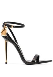 TOM FORD Padlock 120mm sandals - Nero