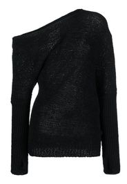 TOM FORD one-shoulder draped jumper - Nero