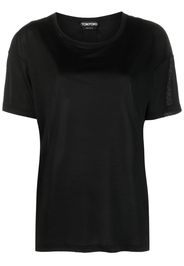 TOM FORD short-sleeved silk T-shirt - Nero