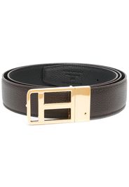 TOM FORD leather buckle belt - Marrone