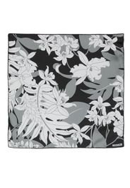 TOM FORD floral-print square silk scarf - Grigio