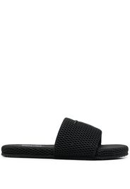 TOM FORD Harrison logo-embroidered mesh slides - Nero