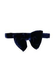 TOM FORD velvet-effect butterfly bow tie - Blu