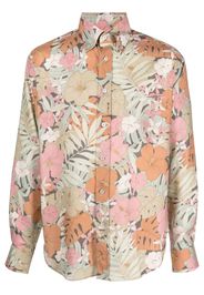 TOM FORD floral-print button-down shirt - Verde