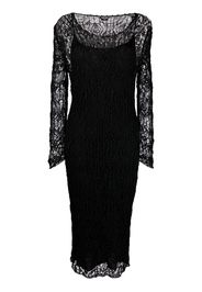 TOM FORD lace-patterned pencil dress - Nero