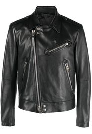 TOM FORD off-centre leather jacket - Nero