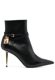 TOM FORD 80mm leather pointed-toe boots how - Nero