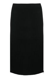 TOM FORD ribbed silk-blend pencil skirt - Nero