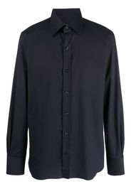 TOM FORD long-sleeve cotton shirt - Blu