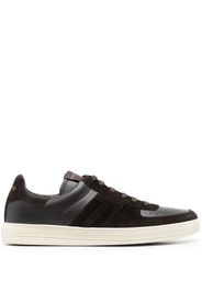 TOM FORD Radcliffe panelled leather sneakers - Marrone