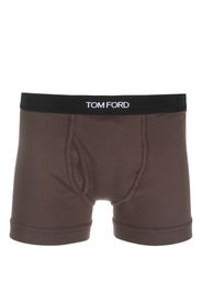 TOM FORD logo-waistband cotton boxers - Marrone