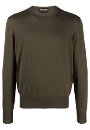 TOM FORD crew-neck cotton jumper - Verde