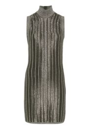 TOM FORD metallic-threading ribbed mini dress - Verde