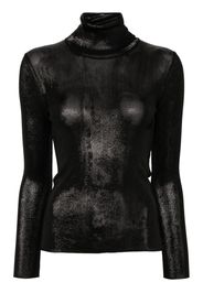 TOM FORD roll-neck jumper - Effetto metallizzato