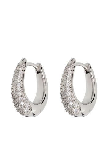 Liz crystal-embellished hoop earrings