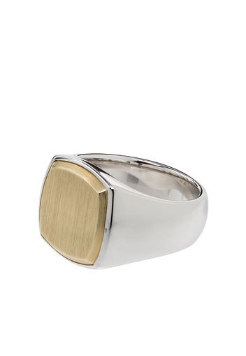 two-tone signet ring