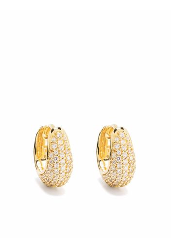 Tom Wood Ice Huggie Pave gold-plated sterling-silver earrings - Oro