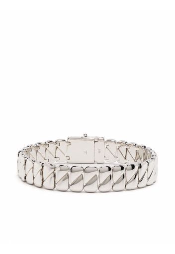 Tom Wood Drop chunky sterling-silver bracelet - Argento