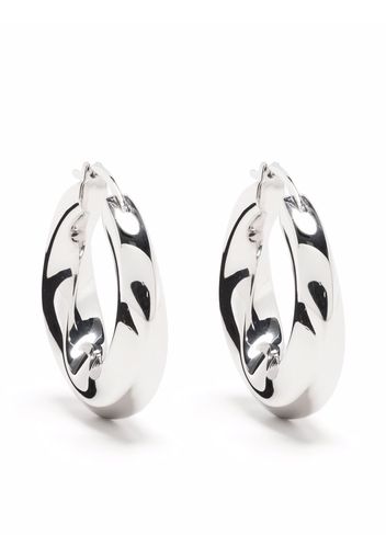 Tom Wood Infinity sterling-silver hoops - Argento