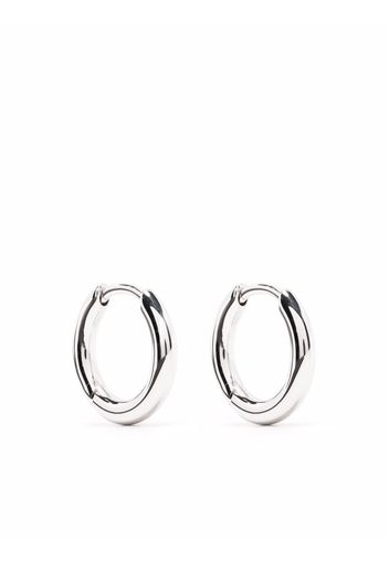 Tom Wood polished-effect small hoops - Argento