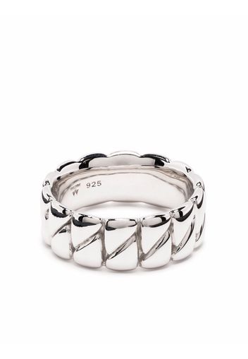 Tom Wood Drop sterling silver ring - Argento