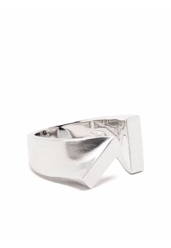 Tom Wood Tilt wraparound ring - Argento