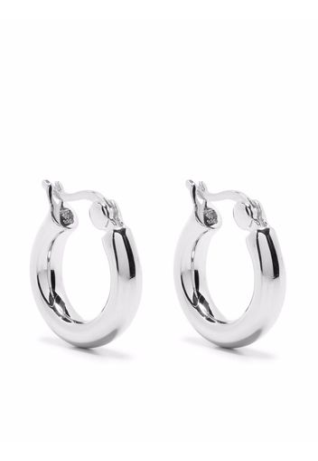 Tom Wood Thick small classic hoop earrings - Argento